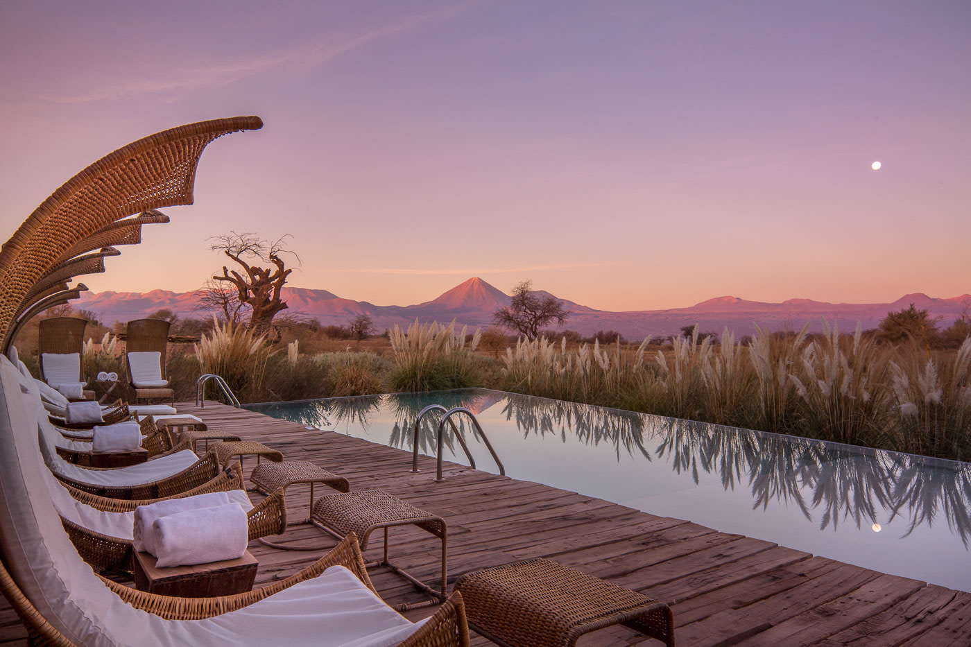 Poolbereich des Tierra Atacama